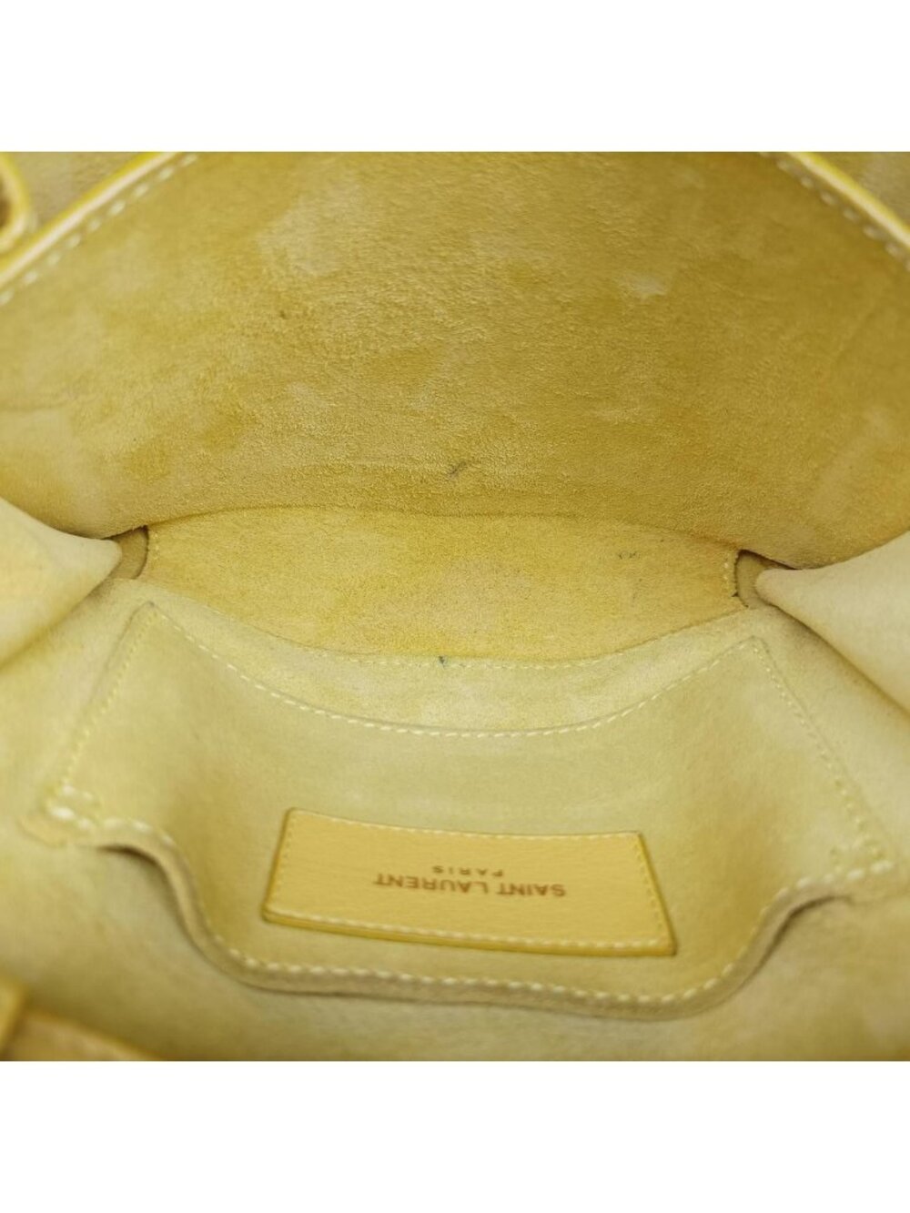 ★SOLD★ Saint Laurent Yves Laurenty Line Yellow Leather Messenger - Picture 9 of 15